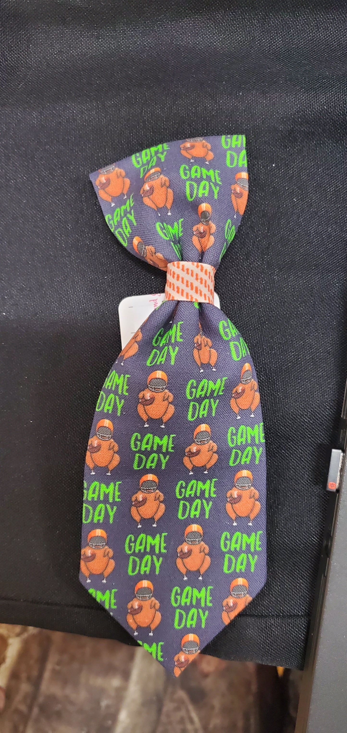 Regular Long Dog Tie "Game Day"